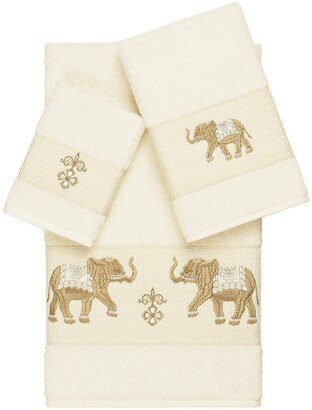 Quinn 3-Piece Embellished Towel Set - Cream