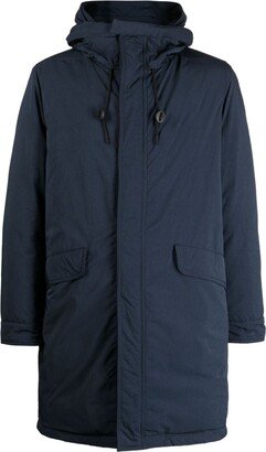 Padded Garment-Dyed Parka Coat-AA