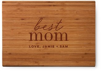 Cutting Boards: Scripted Best Cutting Board, Bamboo, Rectangle Ornament, White