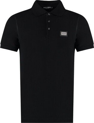 Logo Plaque Short-Sleeved Polo Shirt