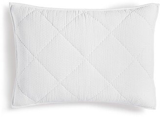 Closeout! Dobby Diamond Quilted Sham, Standard, Created for Macy's
