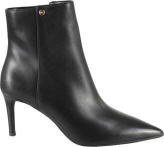 Pointed Toe Side Zipped Ankle Boots-AA