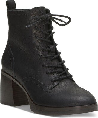 Women's Qiama Lace-Up Heeled Combat Booties