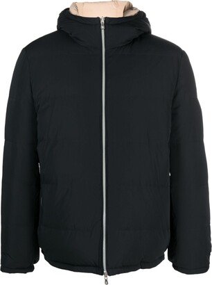 Quilted Zip-Up Padded Jacket-AA