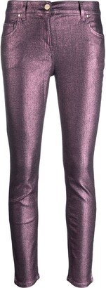 High-Waisted Skinny Trousers-AJ