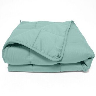 Snake River Décor Quilted Microfiber Weighted Blanket 7 lbs. Turquoise