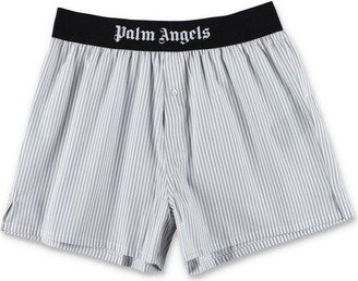 Logo Waistband Striped Boxers