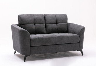 Lilola Callie Woven Fabric Loveseat