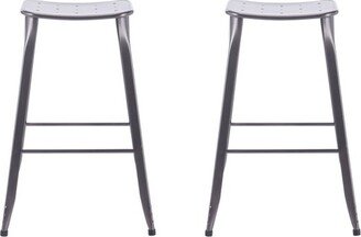 Set of 2 29 Lennon Saddle Backless Barstools