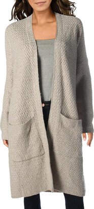 Gloria Womens Midi Open Front Cardigan Sweater