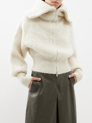 SaSuPhi Zip-up Mohair-blend Cardigan