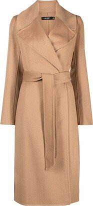 Wide-Lapels Belted Coat