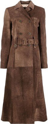 Suede Trench Coat-AA