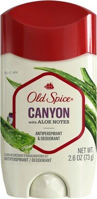 Anti-Perspirant Deodorant for Men - Canyon with Aloe Scent - 2.6oz