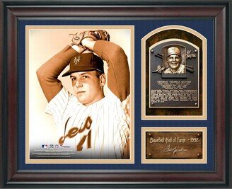 Authentic Tom Seaver New York Mets Tom Seaver Baseball Hall of Fame Framed 15 x 17x 1 Collage with Facsimile Signature