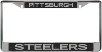 Stockdale Pittsburgh Steelers Small Over Big Glitter License Plate Frame