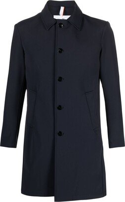 Long-Sleeve Buttoned Coat