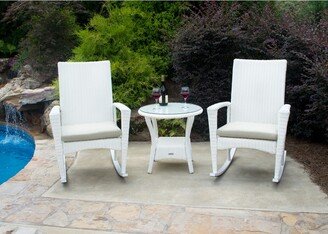 Bayview Magnolia White Rocking Chair Set