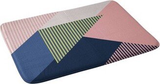 Mareike Boehmer Color Block Memory Foam Bath Mat Pink