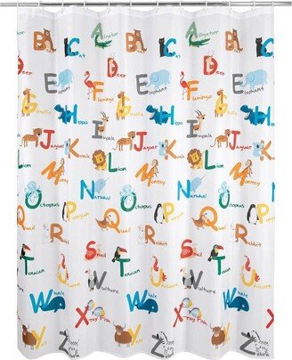 Animal Alphabet Kids' Shower Curtain - Allure Home Creations