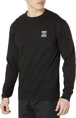 Salty Dog Football Dog Long Sleeve T-Shirt (Black) Clothing