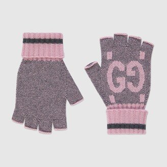 GG cashmere fingerless gloves-AC