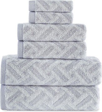 6-Piece Turkish Cotton Towel Set-AA