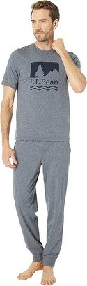 Wicked Soft Knit Pajamas Short Sleeve Regular (Gray Heather) Men's Pajama