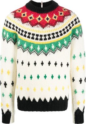 Patterned Virgin Wool-Blend Jumper