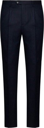 Box-Pleated Tailored Chinos