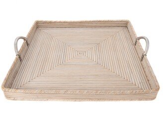 Artifacts Rattan Sattu Collection Square Tray