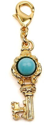 Turquoise Key Charm