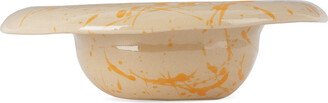 BOMBAC Off-White & Orange Big Bowl