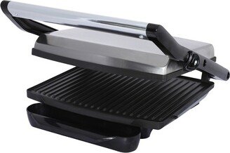 Select Compact Non-Stick Panini Press & Sandwich Maker in Stainless Steel