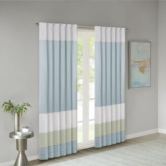 Gracie Mills Amherst Polyoni Pintuck Curtain Panel - 84