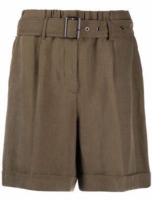 Belted-Waist Shorts-AB