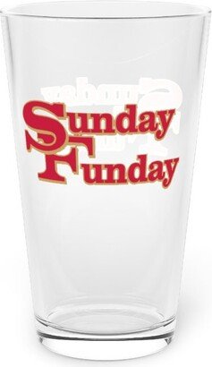 San Francisco 49Ers Sports 16 Oz Football Pint Glass | Sunday Funday Barware - Tailgate Drinkware Man Cave Essentials-AA