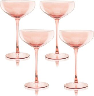 Carnival Champagne Coupe 13 oz Glasses, Set of 4