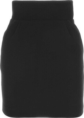 High Waist Slim Fit Mini Skirt