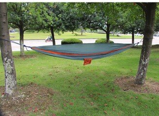 2-person Orange and Grey Parachute Nylon Oversized Hammock