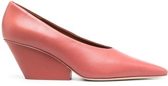 Pointed Wedge Heel Pumps