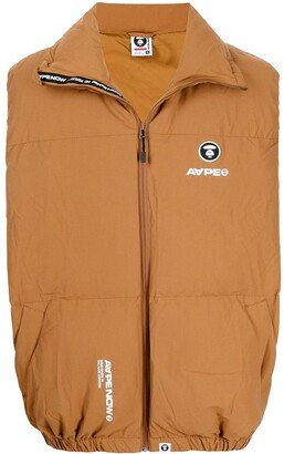 Logo-Patch Padded Puffer Gilet