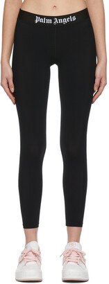 Black Logo Leggings