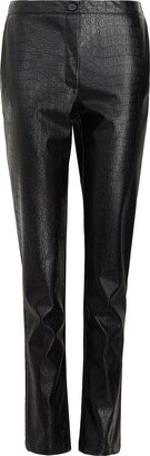 High-waist Cropped Skinny Pants Pants Black