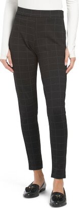 Checkered Slim Pants for Women