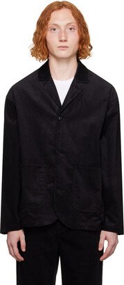 Uniform Experiment Black Notched Lapel Blazer