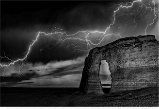 Darren White Photography Bw Lightning at Mr Canvas Art - 27 x 33.5