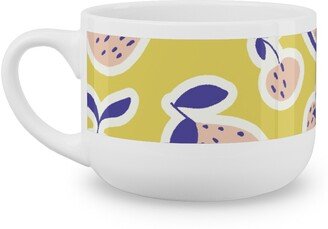 Mugs: Fruity - Yellow Latte Mug, White, 25Oz, Yellow