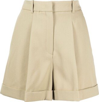 Pleated Wool Shorts