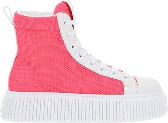 Colour-Block Lace-Up Sneakers